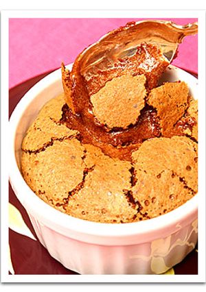 ふわふわとろ～りのチョコスフレケーキ♥-レシピのメイン写真