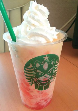 スター○ックス風ピーチフラペチーノ-レシピのメイン写真