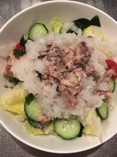 サバ缶サラダうどん-レシピのメイン写真
