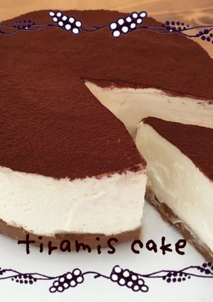 ティラミスケーキ-レシピのメイン写真
