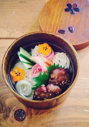 夏全開！簡単で美味しい冷麦弁当-レシピのメイン写真