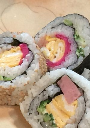 ゴーヤのサラダ風海苔巻き-レシピのメイン写真
