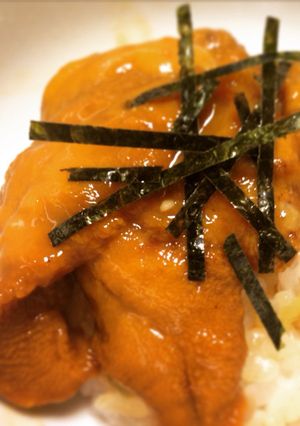 ウニの漬け丼-レシピのメイン写真