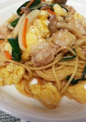 ランチに~パスタdeチャンプル—-レシピのメイン写真