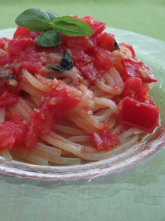 トマトとバジルの冷製パスタ-レシピのメイン写真