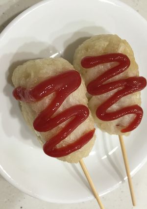 残ったうどんでアメリカンドッグ⁉︎-レシピのメイン写真