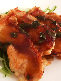 鶏胸肉でサッパリ!大葉風味の甘酢あん-レシピのメイン写真
