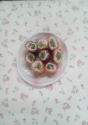 にんにくの芽と豚肉の巻き巻きロールフライ-レシピのメイン写真