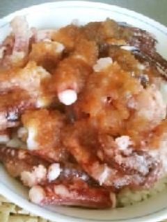 ケンミンショー・旭川の「ゲソ天丼」簡単に-レシピのメイン写真