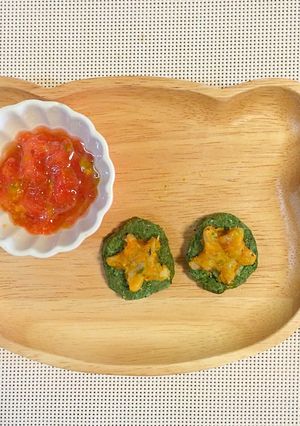 手づかみ♡ 小松菜としらすのハンバーグ-レシピのメイン写真
