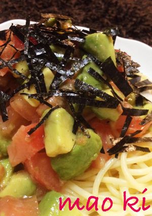 仕上げは白だしで、梅香る冷たいパスタ-レシピのメイン写真