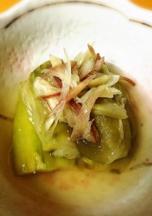 鍋要らず!みょうがとナスの焼き浸し-レシピのメイン写真