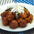 肉団子となすの中華甘辛煮