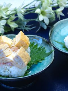 海老そぼろの卵寿司-レシピのメイン写真