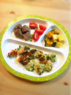 離乳食後期〜☆手づかみ☆お好み焼き☆-レシピのメイン写真