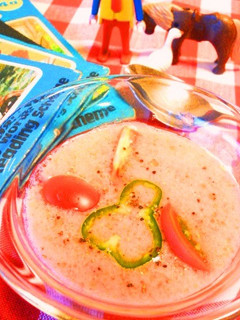 簡単♪冷静スープ◆すりおろしガスパチョ-レシピのメイン写真
