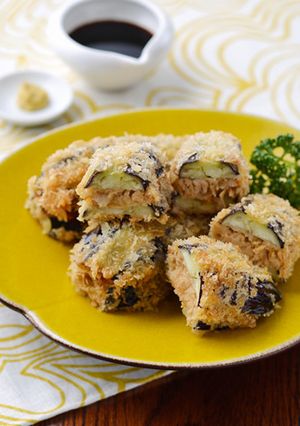 なすのシーチキンはさみ揚げ-レシピのメイン写真