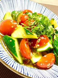 トマトときゅうりの箸休め♪-レシピのメイン写真