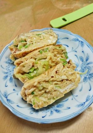 ネギと七味とうがらしの玉子焼き-レシピのメイン写真