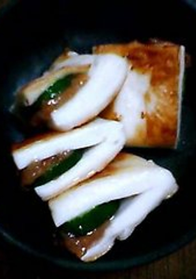 はんぺんの梅きゅうりはさみ焼き-レシピのメイン写真
