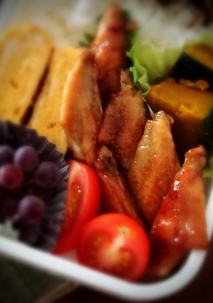 お弁当に〜鶏手羽中の照り焼き柚子胡椒風味-レシピのメイン写真