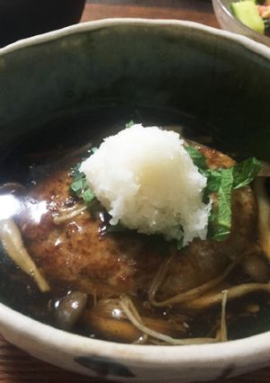 和風豆腐ハンバーグ きのこ餡掛け-レシピのメイン写真