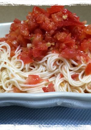 冷やし素麺の塩トマト和え-レシピのメイン写真