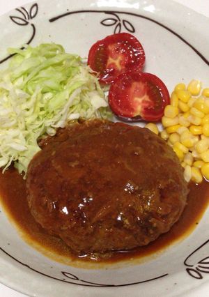 ハンバーグ（豆腐、にんじん入り）-レシピのメイン写真