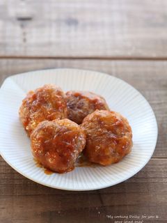 豚こま団子のケチャップ炒め-レシピのメイン写真