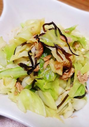 ＊キャベツとツナと塩昆布の和え物＊-レシピのメイン写真