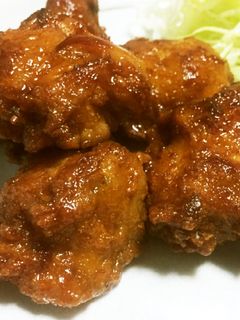 唐揚げ(ニンニク醤油蜂蜜風味ソースで)-レシピのメイン写真