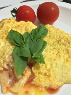簡単ピザ風味オムレツ-レシピのメイン写真