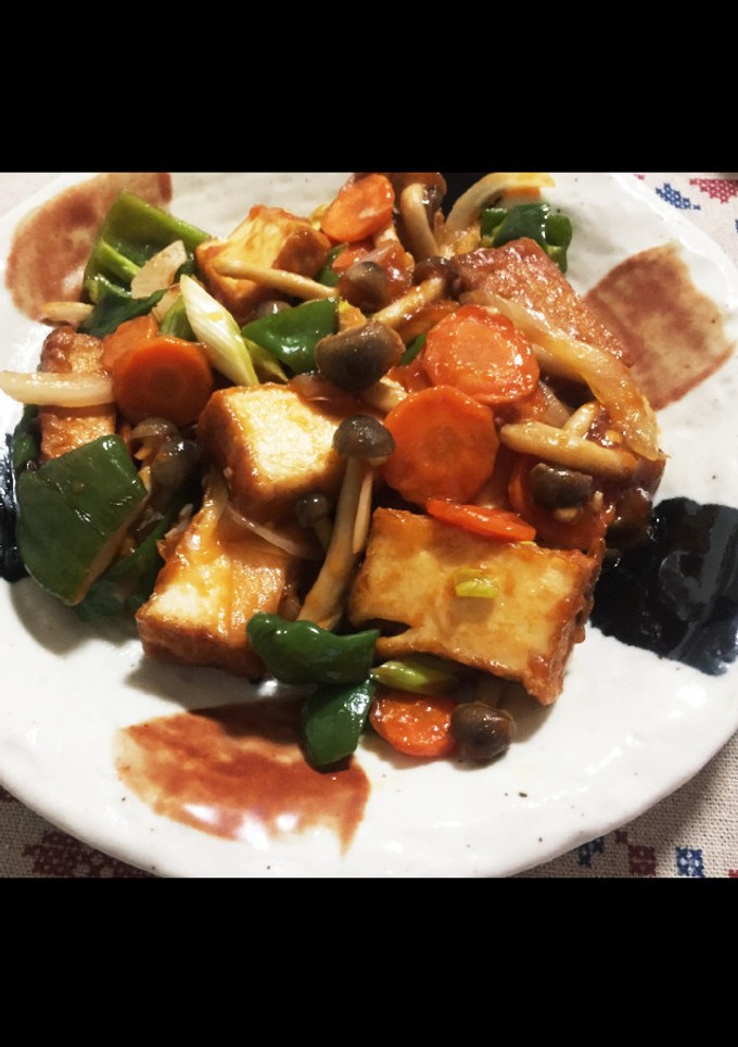 節約☆厚揚げ豆腐の中華風ケチャップ炒め-レシピのメイン写真