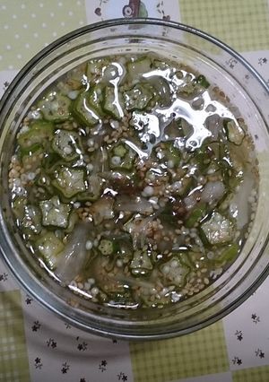 超簡単オクラの酢の物-レシピのメイン写真