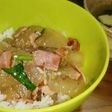 ★冬瓜&ベーコン&ニラの簡単丼ぶり★