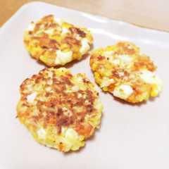 離乳食＊野菜も食べれるゆでたまごのおやき-レシピのメイン写真