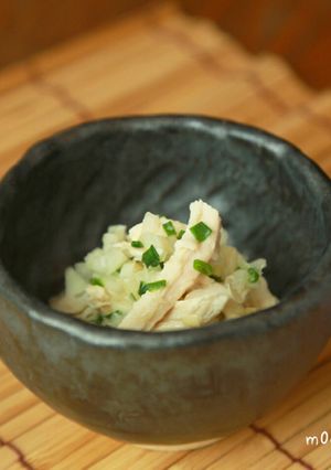 ササッとおつまみ☆ゆで鶏の薬味あえ-レシピのメイン写真