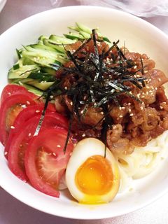 簡単★冷やし肉うどん-レシピのメイン写真