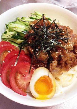 簡単★冷やし肉うどん-レシピのメイン写真