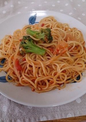 ツナ＆トマトのパスタ-レシピのメイン写真