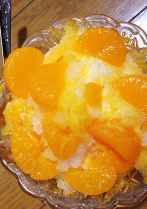 みかんの缶詰で簡単かき氷-レシピのメイン写真
