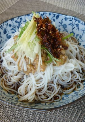 納豆と那古野の華のスタミナそうめん-レシピのメイン写真