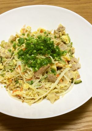 ゴーヤとソーメンのチャンプル-レシピのメイン写真