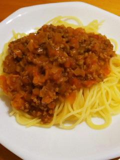 ミートソースパスタ-レシピのメイン写真