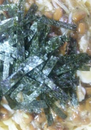 シンプルな納豆の冷製パスタ-レシピのメイン写真