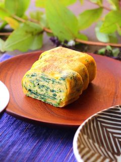簡単!ほうれん草入り塩こうじ玉子焼き-レシピのメイン写真