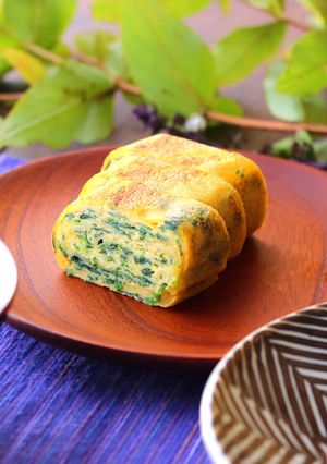 簡単！ほうれん草入り塩こうじ玉子焼き-レシピのメイン写真