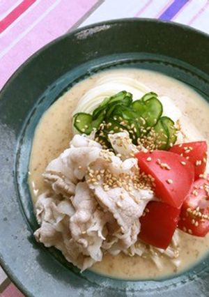 ボリュームアップ☆ごまだれ素麺-レシピのメイン写真
