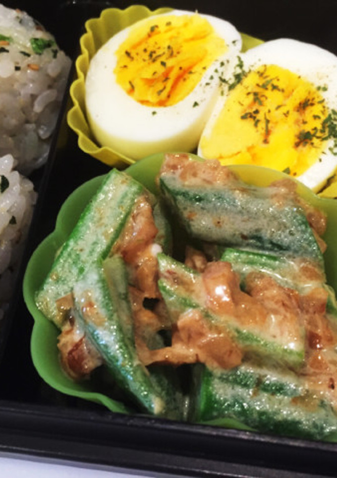 オクラのおかかと梅肉の醤油マヨ和え-レシピのメイン写真