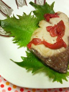 ブリの☆あっさり梅ソテー♪♪-レシピのメイン写真
